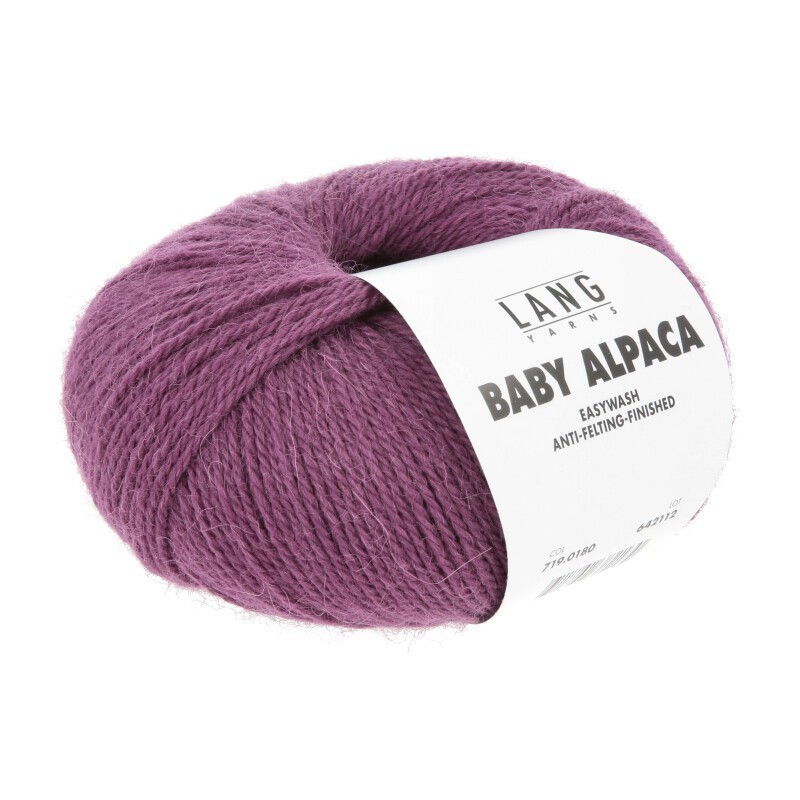 Lang Yarns Baby Alpaca Pflaume 0180