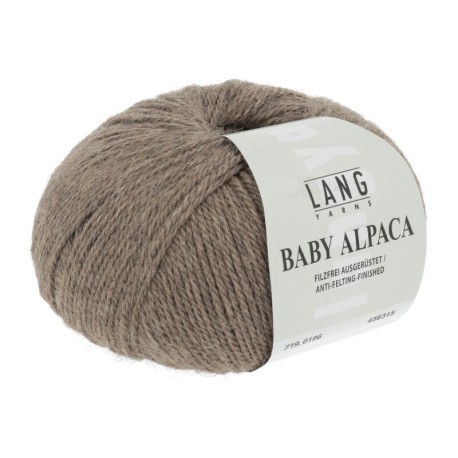 Lang Yarns Baby Alpaca Hellbraun 0196