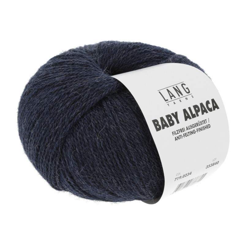 Lang Yarns Baby Alpaca Jeans Dunkel Mélange 0234