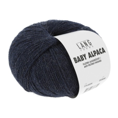 Lang Yarns Baby Alpaca Jeans Dunkel Mélange 0234
