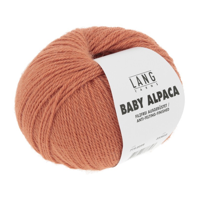 Lang Yarns Baby Alpaca Orange 0259