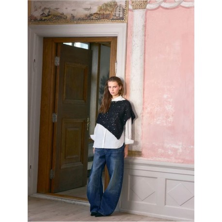 Sandnes 2610 4  Belle Poncho Strickset