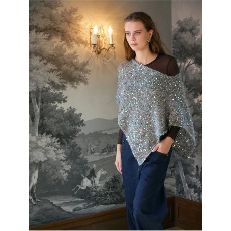 Sandnes 2610 4  Belle Poncho Strickset