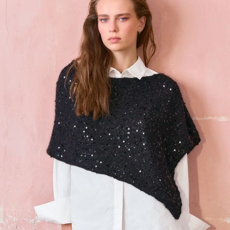 Sandnes 2610 4  Belle Poncho Strickset