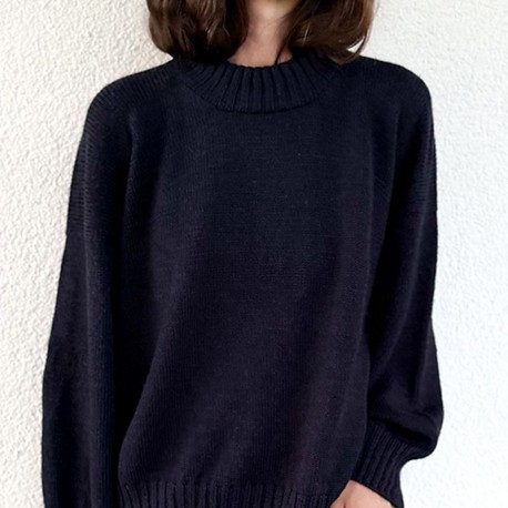 Ohwhata Knit Refined Shoulder Sweater Wollpaket