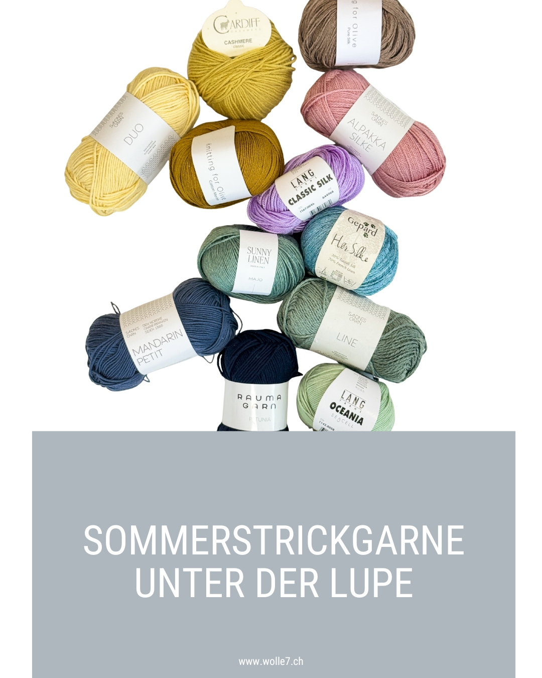 Mehr über den Artikel erfahren Sommerstrickgarne unter der Lupe